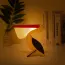 Lampe de chevet enfant de pélican LED acrylique semi-transparente