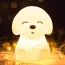 Veilleuse LED tactile en forme de chien mignon