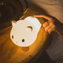 Veilleuse LED tactile en forme de chat mignon