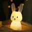 Veilleuse LED en silicone en forme de lapin mignon