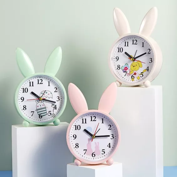 Réveil enfant lapin mignon 