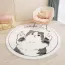 Tapis enfant à motifs chat mignon 