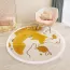 Tapis enfant rond avec motif chat mignon