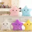 Coussin enfant lumineux étoile colorée