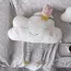 Coussin enfant décoratif nuage blanc