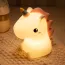 Veilleuse LED rechargeable par USB en forme de petite licorne 