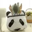 Coussin enfant original en forme de tête de panda indien