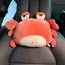 Coussin enfant crabe charmeur orange