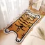 Tapis enfant rectangulaire avec un dessin de tigre tout mignon 