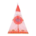 Tipi Enfant pliable en polyester au motif indien