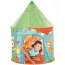 Tipi Enfant ronde au motif cabane en bois