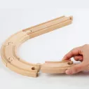 Circuit voiture en bois train et voitures 36 pièces