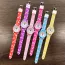 Montre enfant arc en ciel en silicone