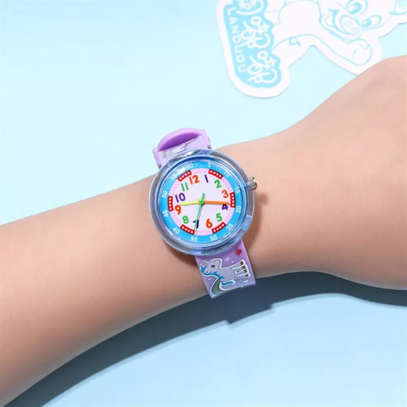 Montre enfant adorable à motif licorne