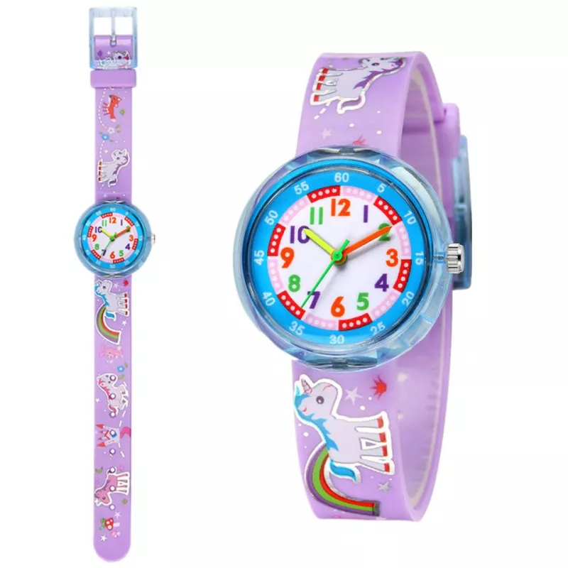 Montre enfant adorable à motif licorne