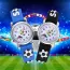 Montre enfant en silicone bracelet avec ballon de foot