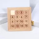 Casse tête éducatif en bois avec blocs chiffrés