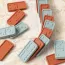 Jeu domino flexible pour enfants de couleur marron et bleu