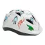 Casque de vélo enfant blanc avec dessins de dinosaures