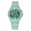 Montre enfant vert clair à motif de dinosaure avec flash lumineux