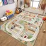 Tapis enfant imprimé de carte de circulation routière