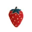 Coussin enfant rouge en forme de fraise