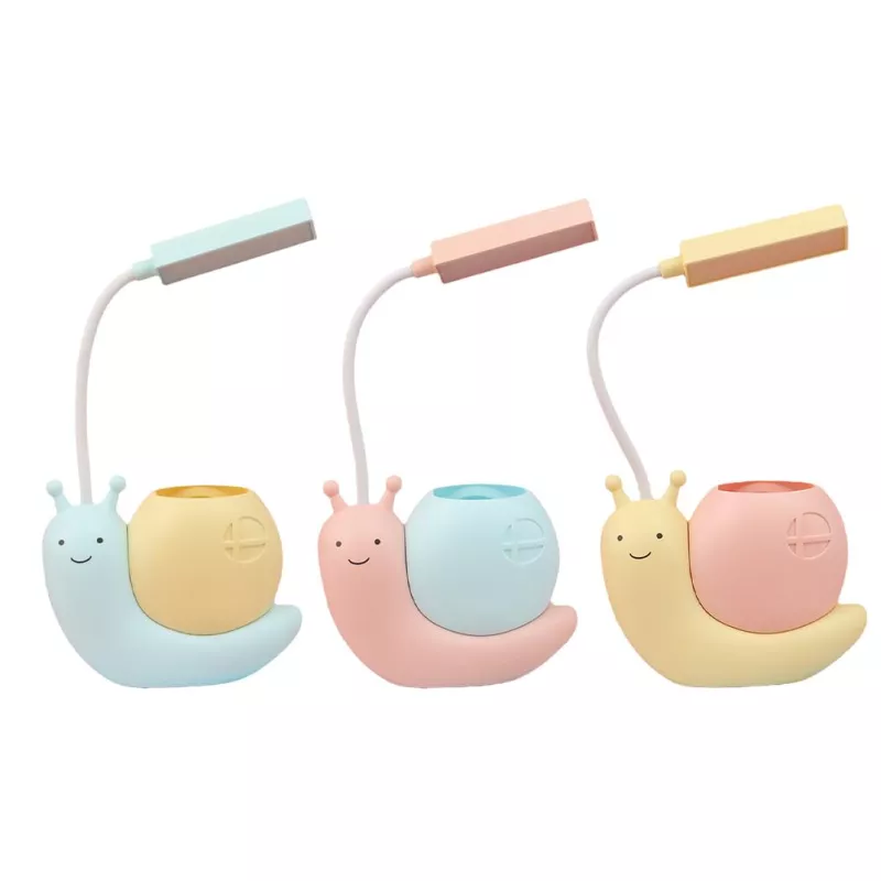 Lampes de chevet enfant LED à batterie escargot 