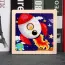 Puzzle enfant en bois avec une image de fusée