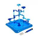 Circuit bille avec jeu d'eau en plastique bleu