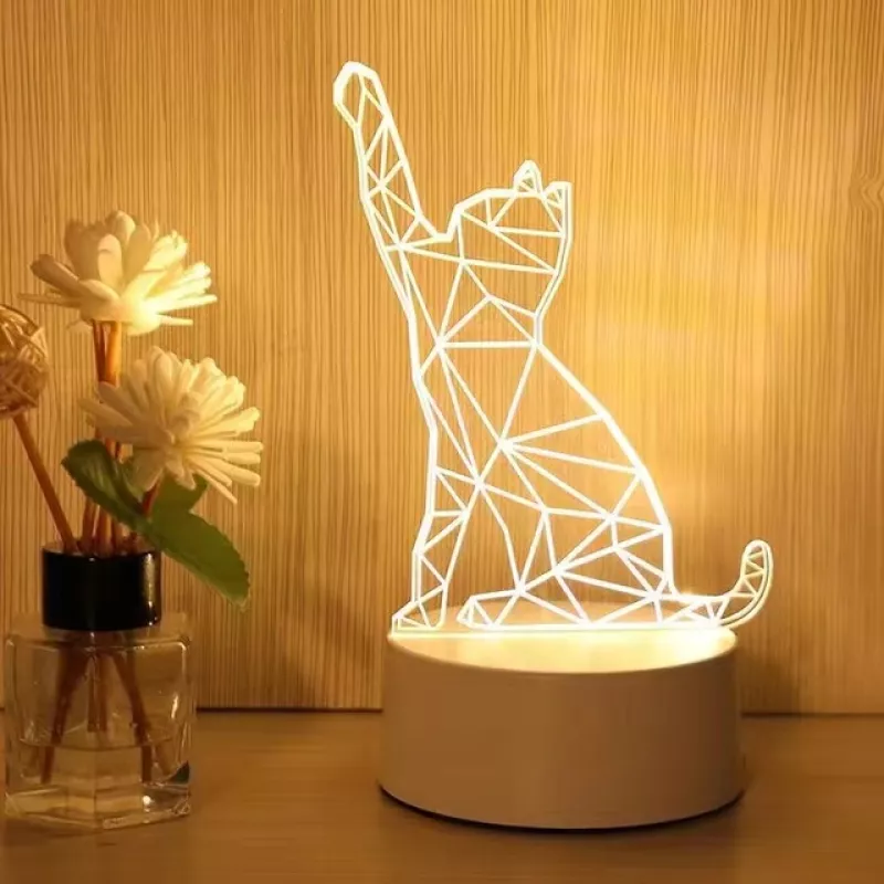 Lampe de chevet enfant créative LED 3D