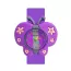 Montre enfant papillon violet à fleurs roses