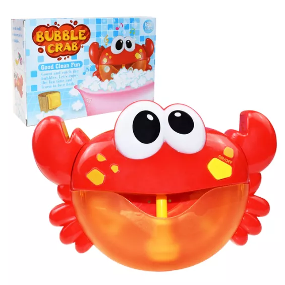 Jouet de bain crabe rouge en plastique