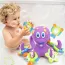 Jouet de bain pieuvre violette en plastique