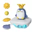 Jouet de bain pingouin en plastique avec accessoires marins