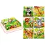Puzzle enfant cubes animaux 