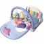 Tapis d'éveil violet avec piano pour bébé