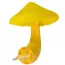 Veilleuse murale LED champignon jaune