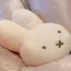 Peluches blanc tête de lapin