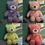 Peluches ours souriant avec accessoire fruit ou légume