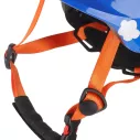 Casque vélo enfant bleu foncé avec dessin d'avion