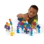 Jeu de construction à ventouse multicolore  