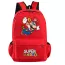 Cartable rouge avec une belle impression de super mario
