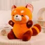 Peluche orange réaliste de raton laveur 