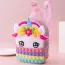 Sac à dos arc en ciel licorne à bulle pop it