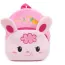 Sac à dos mignon en peluche rose à motif lapin