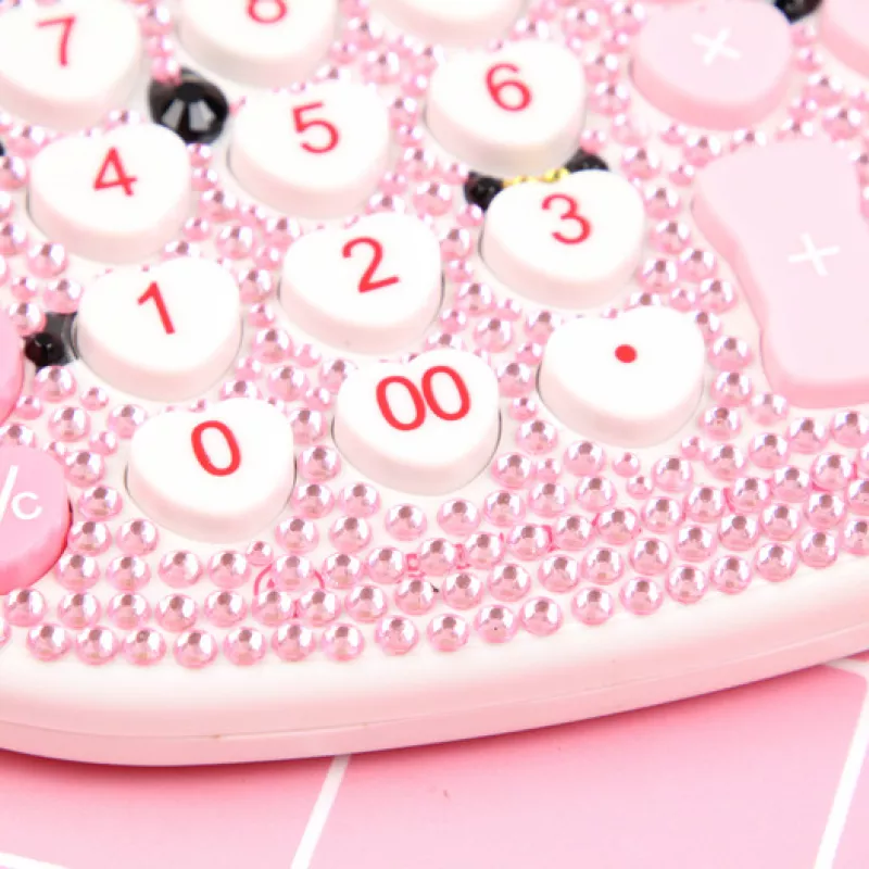 Calculatrice attrayant en cristal de Hello Kitty