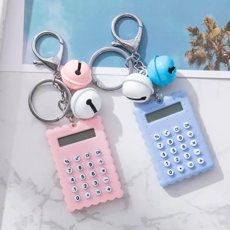 Calculatrice porte-clés au design de biscuits mignons