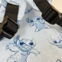 Cartable confortable bleu orné de Stitch