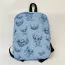 Cartable confortable bleu orné de Stitch 
