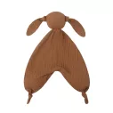 Doudou lapin apaisant en mousseline de coton